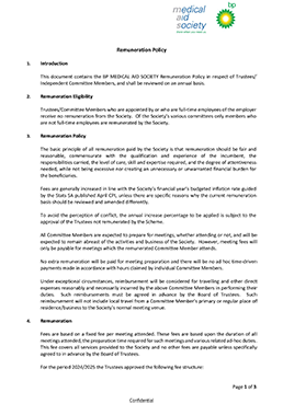 Trustee Remuneration Policy