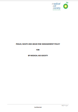 Fraud/Waste and Abuse Policy