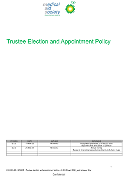 Trustee Election and Appointment Policy