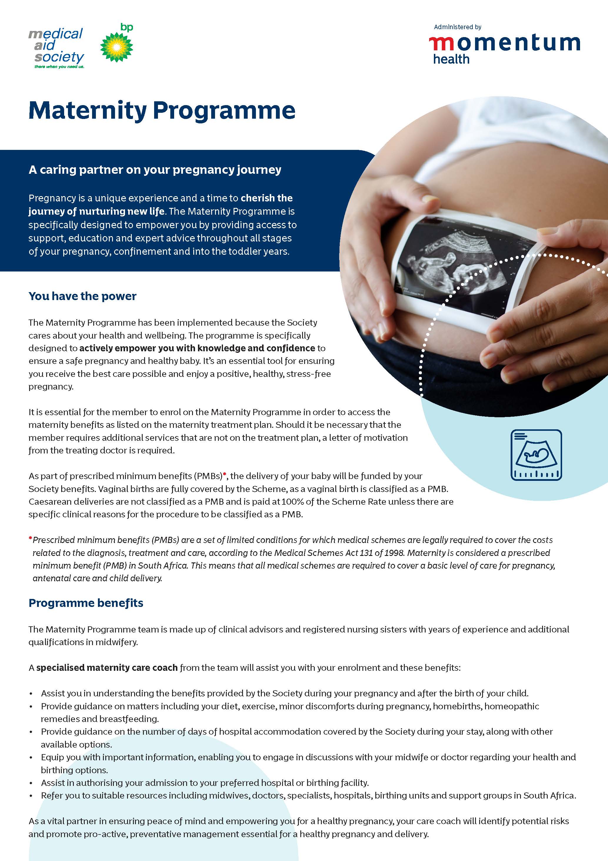 BP Medical Aid Society - Maternity Programme